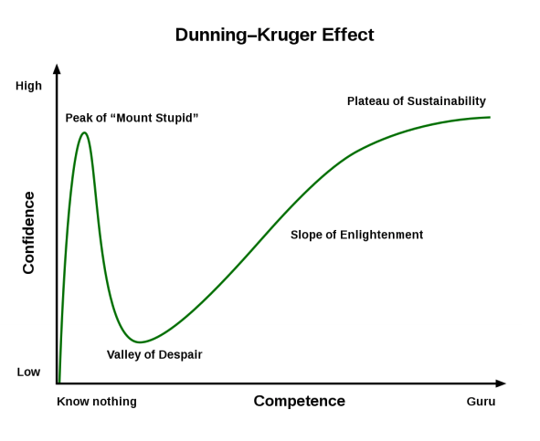 Dunning Kruger Effect Curve